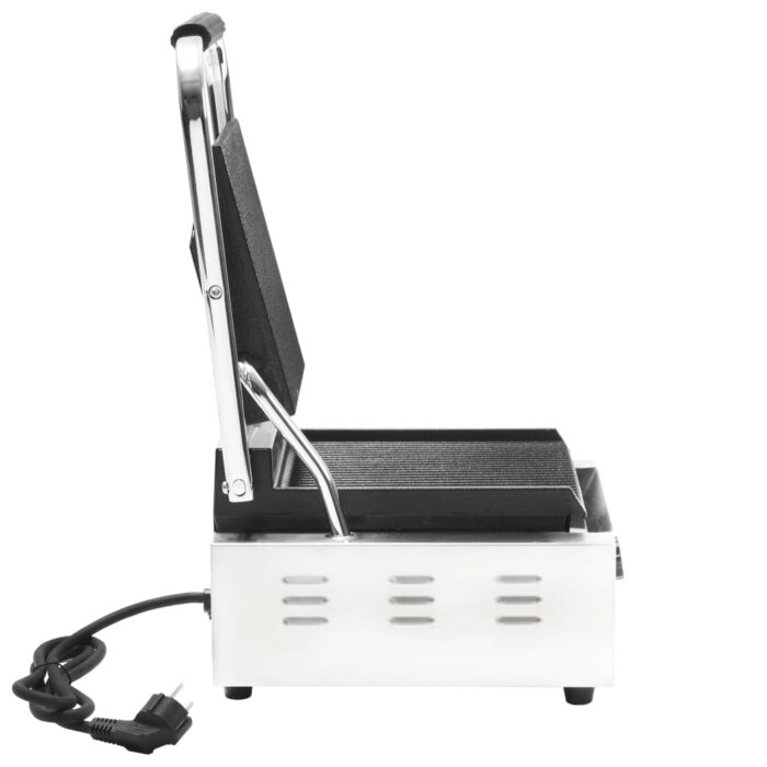 Grill pour panini rainuré Acier inoxydable 1800 W 31x30,5x20 cm – Image 4