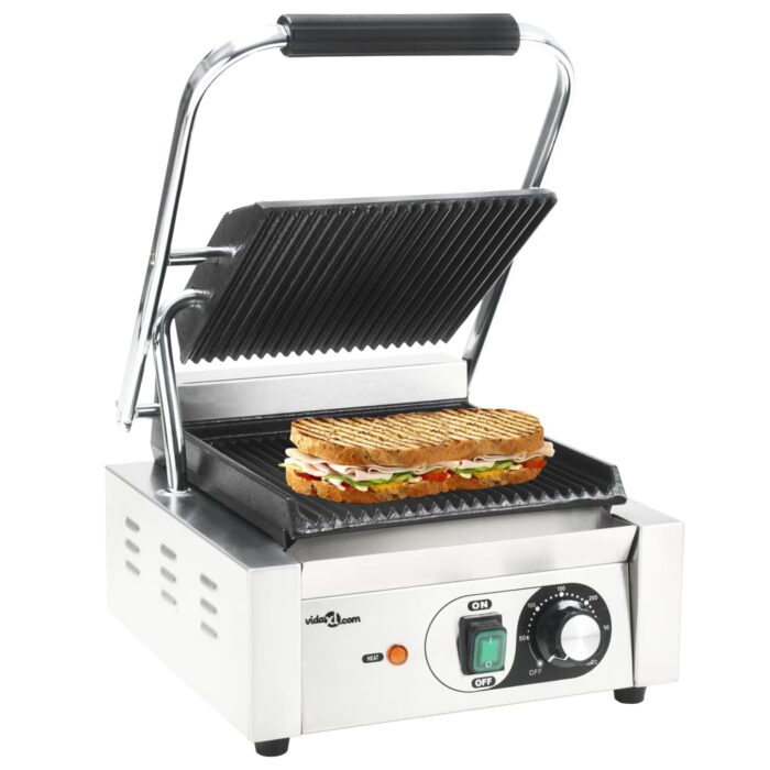 VXL8718475616122_m_en_hd_1.jpg Grill pour panini rainuré Acier inoxydable 1800 W 31x30,5x20 cm – Image 1