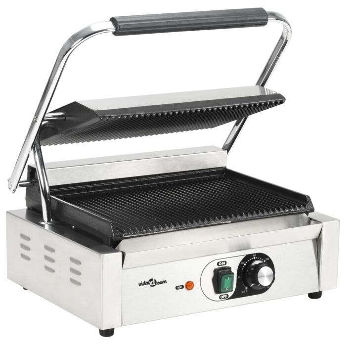 Grill rainuré pour panini 2200 W 43x30,5x20 cm – Image 2