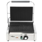 Grill rainuré pour panini 2200 W 43x30,5x20 cm – Image 3