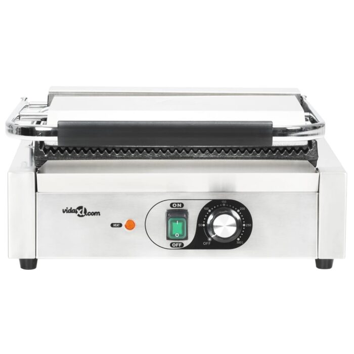 Grill rainuré pour panini 2200 W 43x30,5x20 cm – Image 6