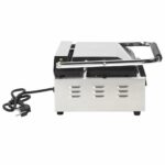Grill rainuré pour panini 2200 W 43x30,5x20 cm – Image 7