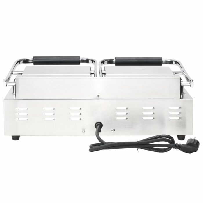 Gril de panini à double rainure 3600 W 57x30,5x20 cm – Image 8