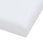 Tabourets de rangement pliables lot de 2 blanc similicuir – Image 7