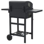 Gril de barbecue au charbon de bois et étagère inférieure Noir – Image 3