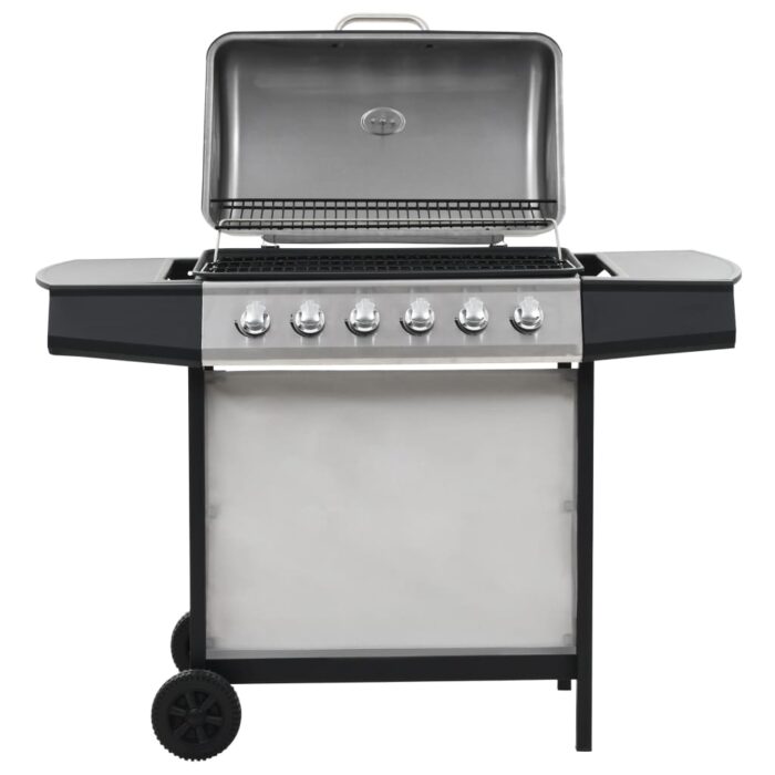 Barbecue au gaz avec 6 zones de cuisson Inox Argenté – Image 1