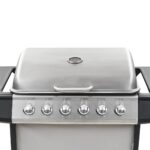 Barbecue au gaz avec 6 zones de cuisson Inox Argenté – Image 6