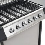 Barbecue au gaz avec 6 zones de cuisson Inox Argenté – Image 7