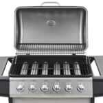 Barbecue au gaz avec 6 zones de cuisson Inox Argenté – Image 8