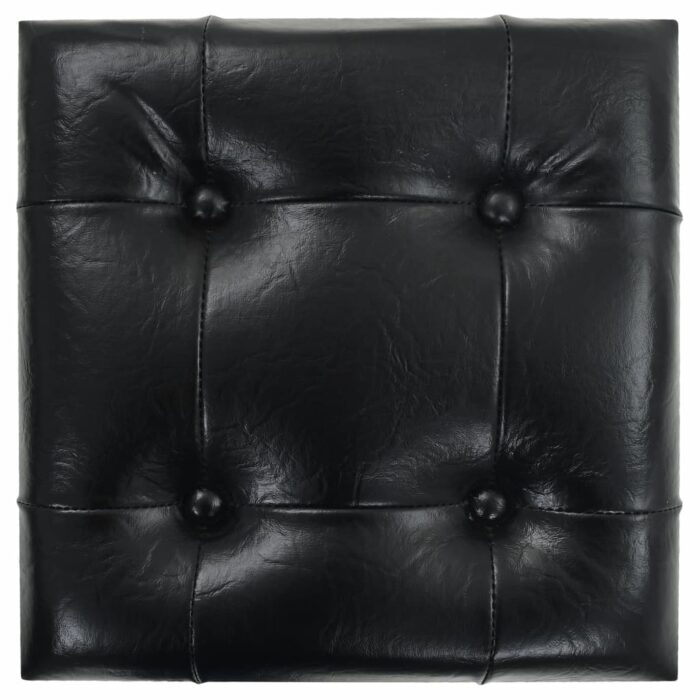 Coiffeuse miroir avec tabouret MDF et verre – Image 8