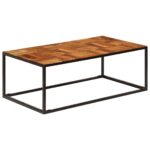 Table basse 110x60x40 cm Bois d'acacia solide et acier