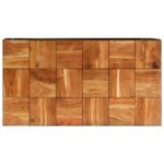 Table basse 110x60x40 cm Bois d'acacia solide et acier – Image 3