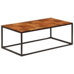 Table basse 110x60x40 cm Bois d'acacia solide et acier – Image 7