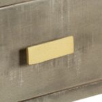 Table console Bois de manguier Gris avec laiton 110x35x76 cm – Image 5