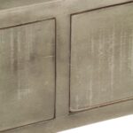 Table console Bois de manguier Gris avec laiton 110x35x76 cm – Image 6