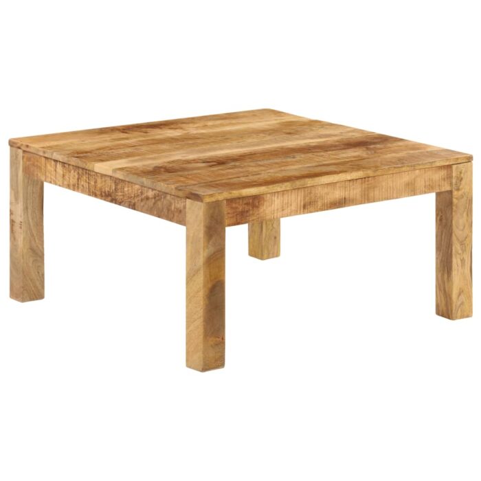 Table basse 80x80x40 cm Bois de manguier massif – Image 10