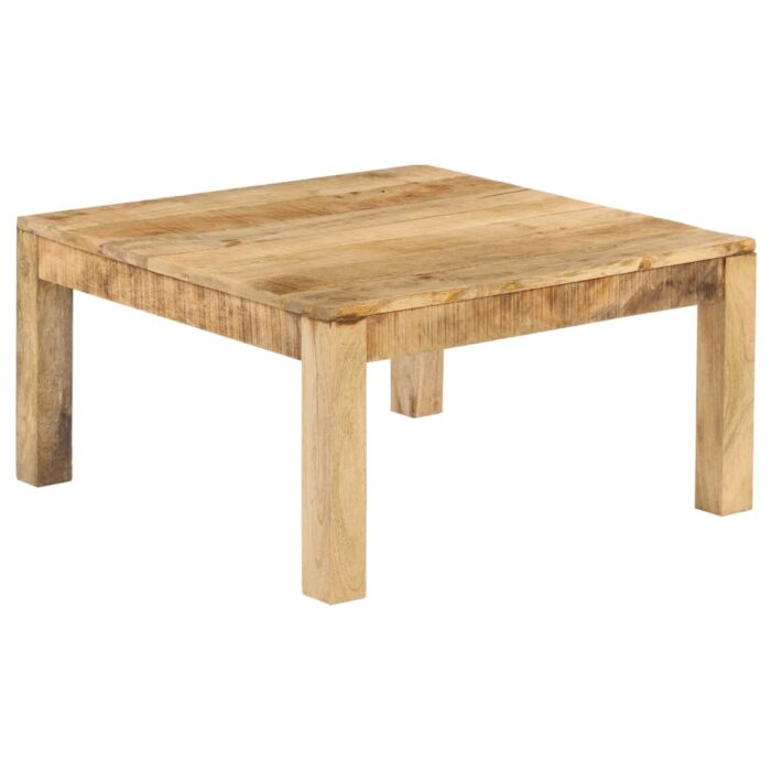 Table basse 80x80x40 cm Bois de manguier massif – Image 11