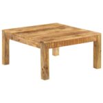Table basse 80x80x40 cm Bois de manguier massif – Image 12