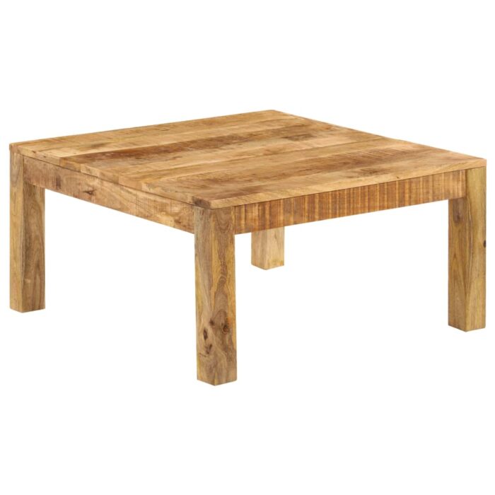 Table basse 80x80x40 cm Bois de manguier massif – Image 12