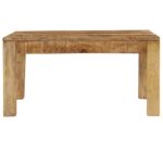 Table basse 80x80x40 cm Bois de manguier massif – Image 2