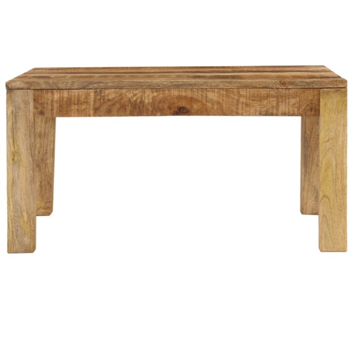Table basse 80x80x40 cm Bois de manguier massif – Image 2