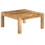 Table basse 80x80x40 cm Bois de manguier massif – Image 9