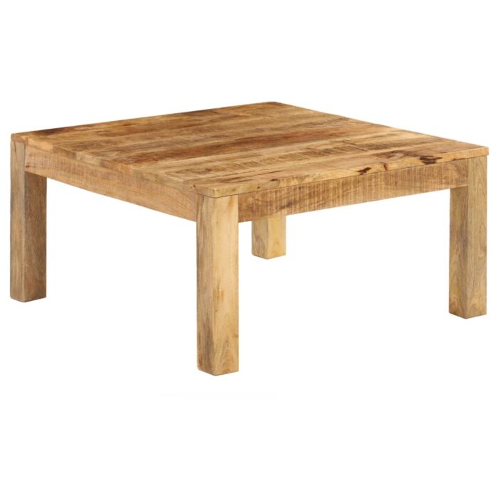 Table basse 80x80x40 cm Bois de manguier massif – Image 9