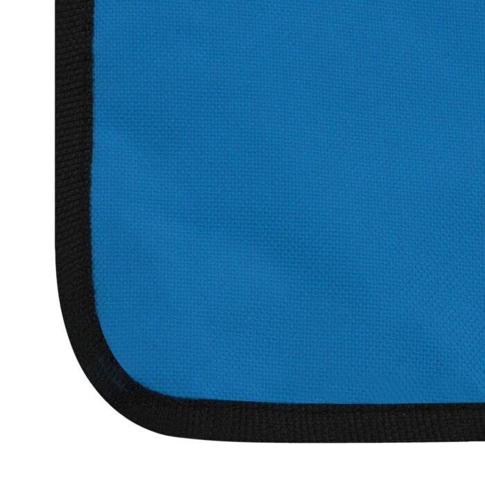 Tapis de plage pliables 2 pcs Acier et tissu Bleu – Image 10