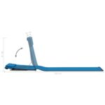 Tapis de plage pliables 2 pcs Acier et tissu Bleu – Image 11