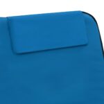 Tapis de plage pliables 2 pcs Acier et tissu Bleu – Image 9
