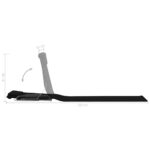 Tapis de plage pliables 2 pcs Acier et tissu Noir – Image 11