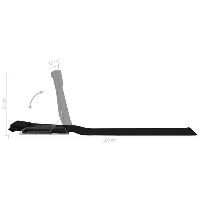 Tapis de plage pliables 2 pcs Acier et tissu Noir – Image 11