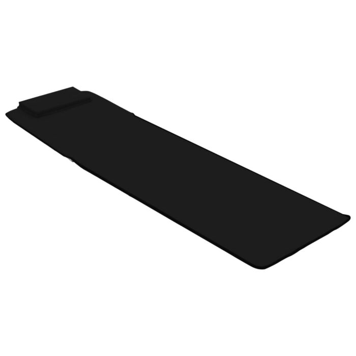 Tapis de plage pliables 2 pcs Acier et tissu Noir – Image 6