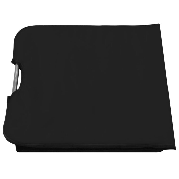 Tapis de plage pliables 2 pcs Acier et tissu Noir – Image 8