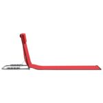 Tapis de plage pliables 2 pcs Acier et tissu Rouge – Image 2