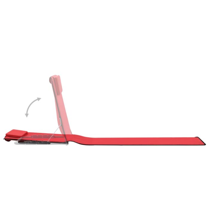 VXL8718475621263_g_en_hd_5.jpg Tapis de plage pliables 2 pcs Acier et tissu Rouge – Image 5