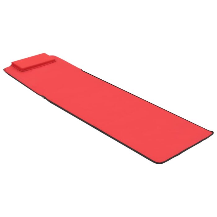 VXL8718475621263_g_en_hd_6.jpg Tapis de plage pliables 2 pcs Acier et tissu Rouge – Image 6