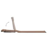 Tapis de plage pliables 2 pcs Acier et tissu marron – Image 5