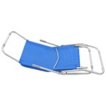 Chaises longues pliables lot de 2 Textilène Bleu – Image 7