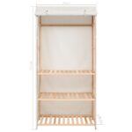 Garde-robe à 3 niveaux 79 x 40 x 170 cm – Image 6