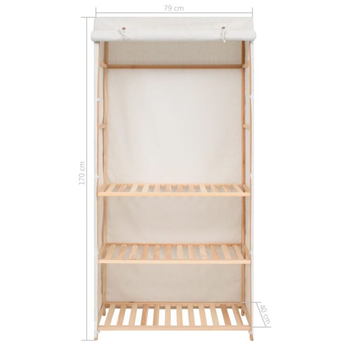 Garde-robe à 3 niveaux 79 x 40 x 170 cm – Image 6