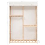 Garde-robe à 3 niveaux 110 x 40 x 170 cm – Image 6