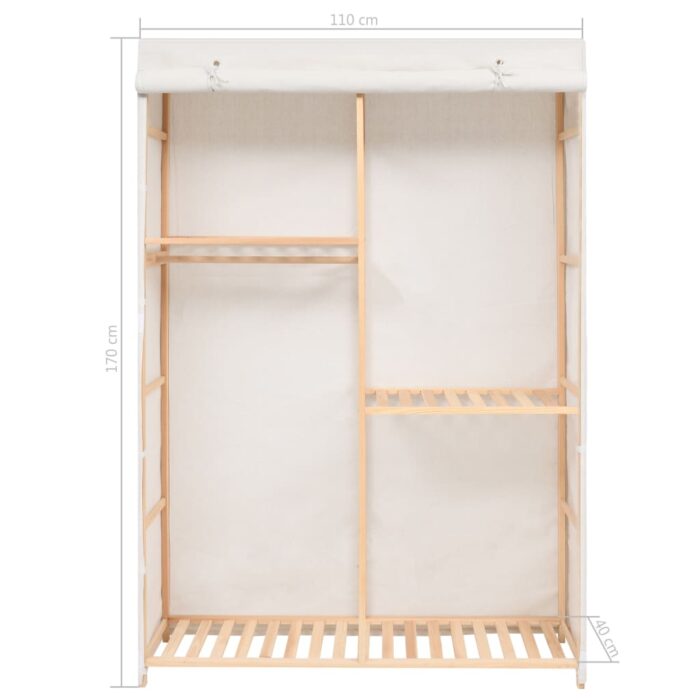 Garde-robe à 3 niveaux 110 x 40 x 170 cm – Image 6