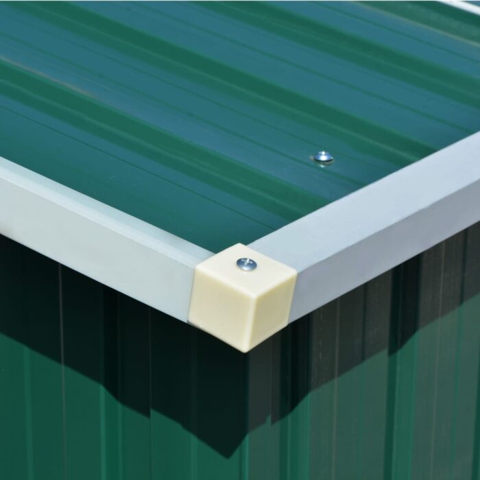 Abri de jardin 257x298x178 cm Métal Vert – Image 3