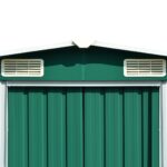 Abri de jardin 257x298x178 cm Métal Vert – Image 7