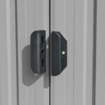 Abri de jardin 257x298x178 cm Métal Gris – Image 2