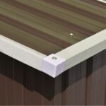 Abri de jardin 257x298x178 cm Métal Marron – Image 3