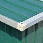 Abri de jardin 257x392x181 cm Métal Vert – Image 3