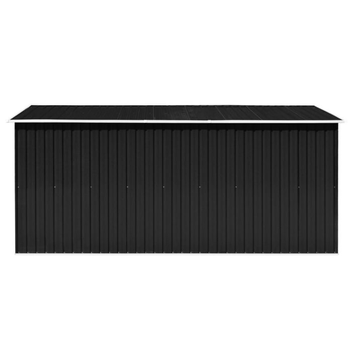 Abri de jardin 257x392x181 cm Métal Anthracite – Image 6