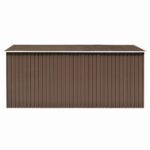 Abri de jardin 257x392x181 cm Métal Marron – Image 6